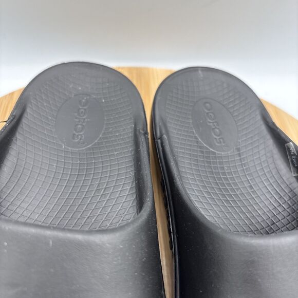 OOFOS OOahh Slide Women’s US 9/EU 40 Black Recovery Comfort Foam Sandal - Picture 5 of 10